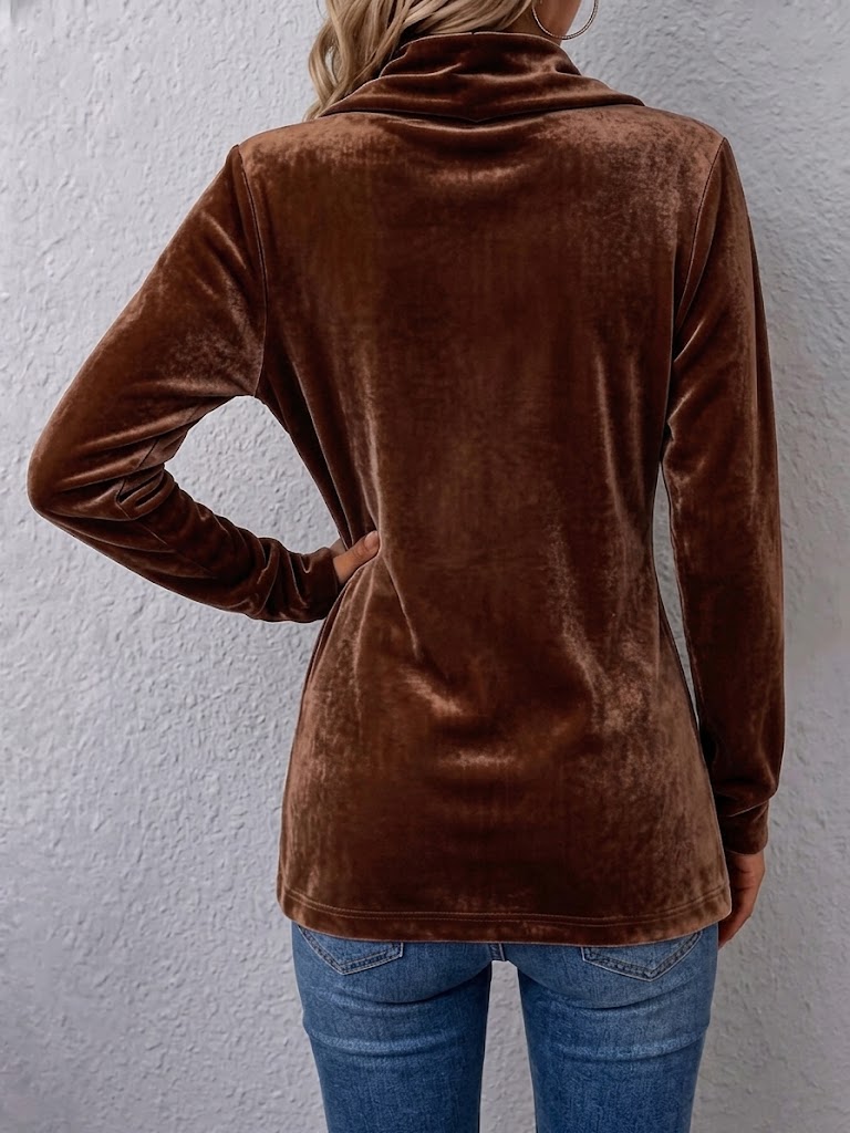 Avery | Chaqueta de Manga Larga Abierta con Detalle de Botón Vintage