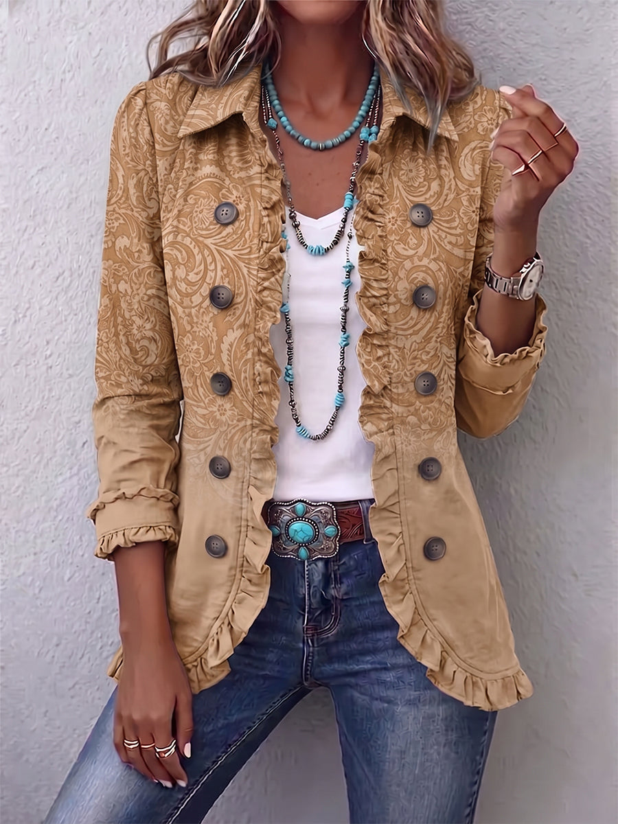 Chloe | Chaqueta con Volantes de Estilo Western