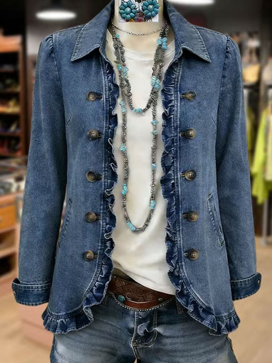 Amelia | Chaqueta con Detalles de Volantes