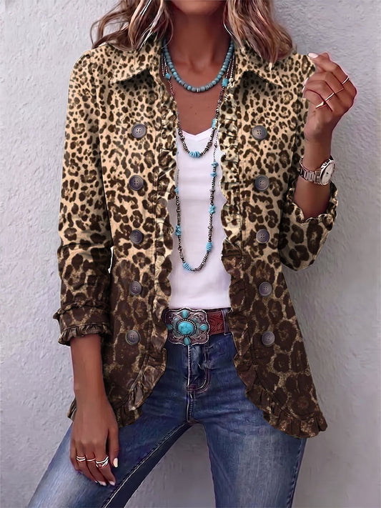 Abigail | Chaqueta de Leopardo con Volantes