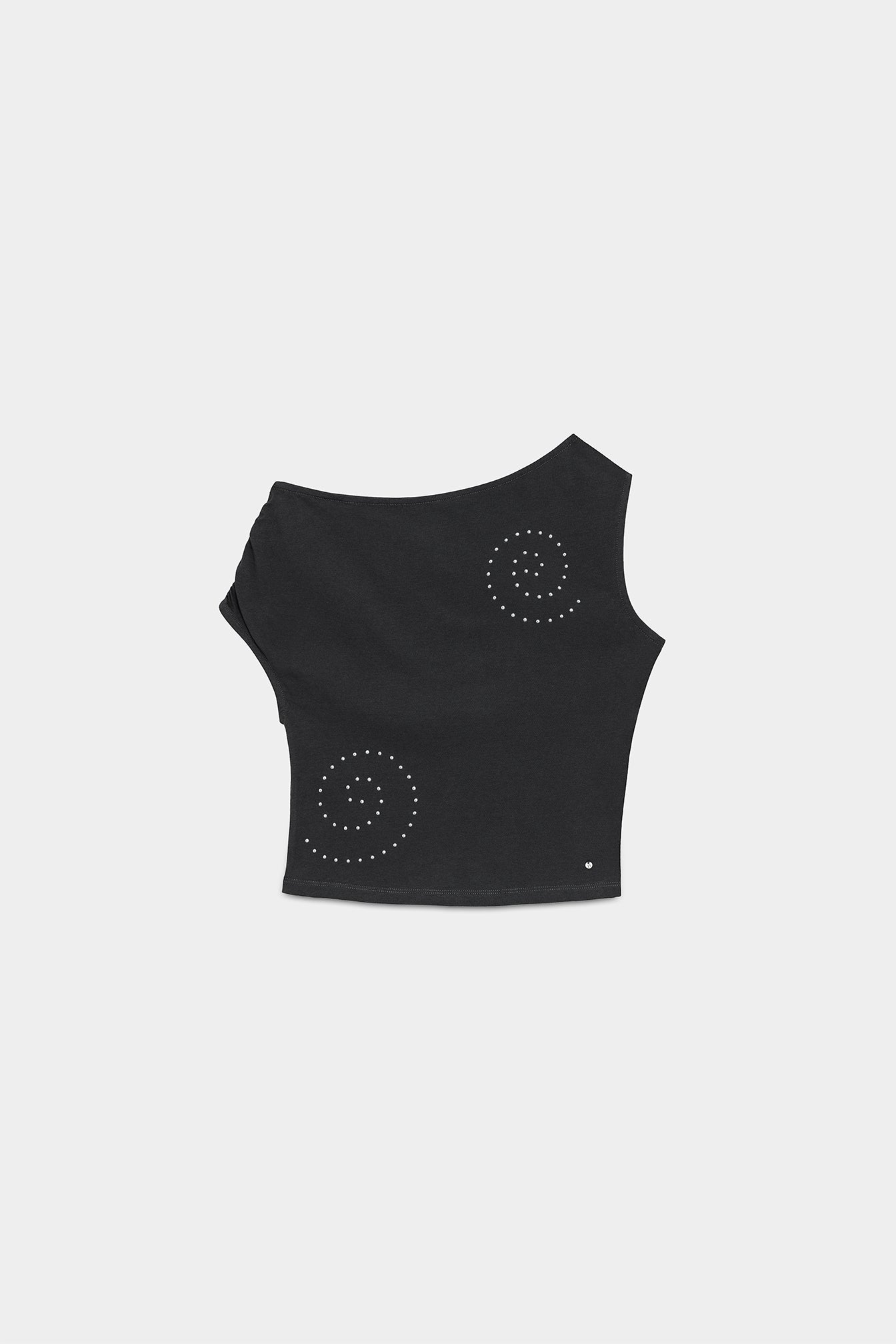 TOP ASIMETRICO TACHAS ESPIRAL
