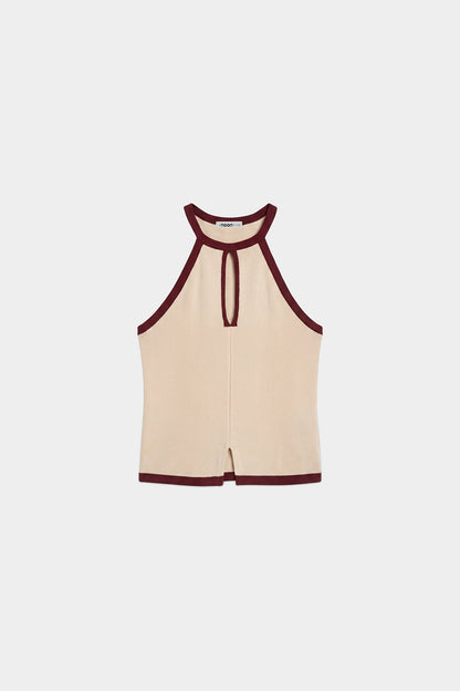 TOP HALTER CONTRASTE