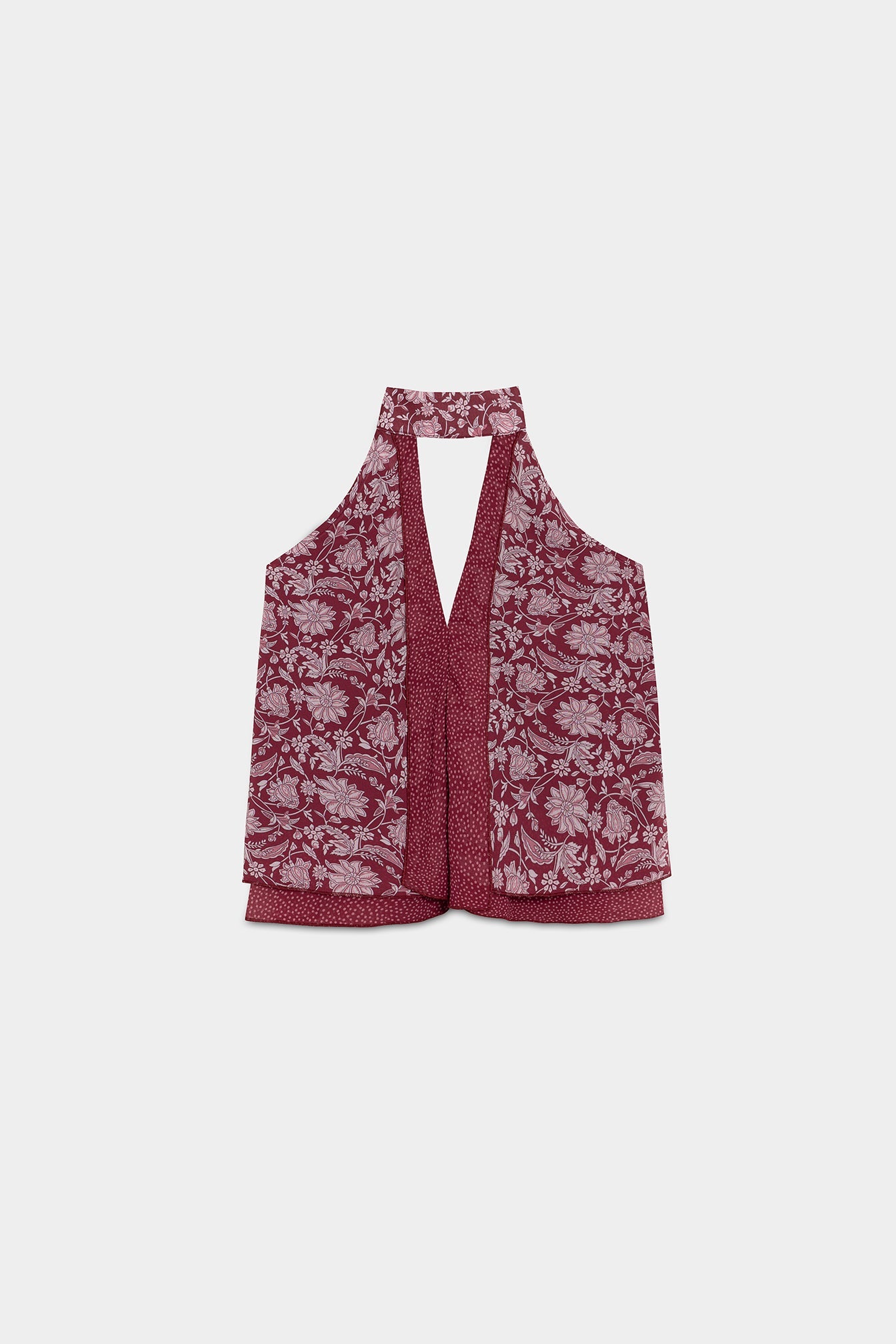 TOP HALTER DOBLE TEJIDO