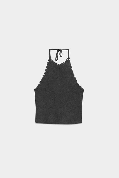 TOP HALTER LUREX TACHAS