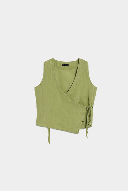 TOP LINO CRUZADO LAZADA