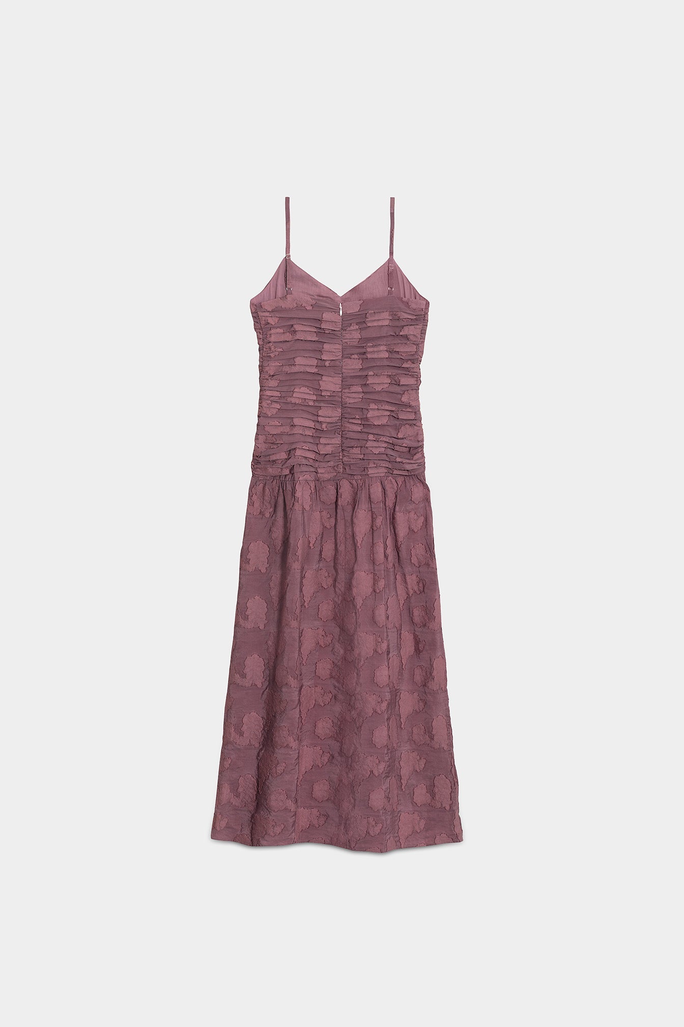 VESTIDO MIDI DRAPEADO ELENA
