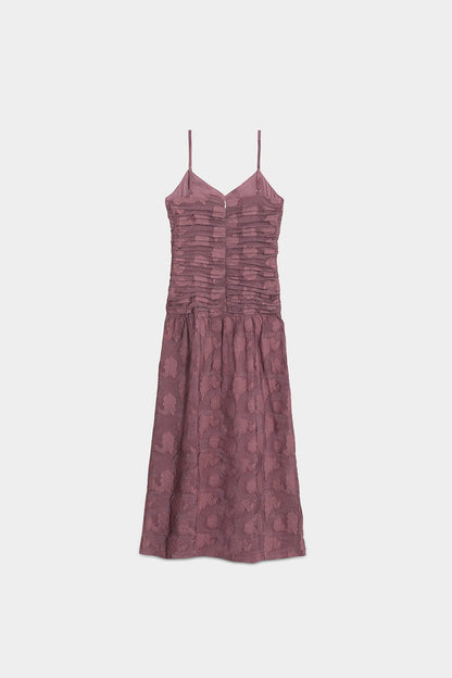 VESTIDO MIDI DRAPEADO ELENA