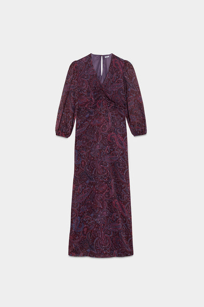 VESTIDO MIDI ESTAMPADO ABERTURA
