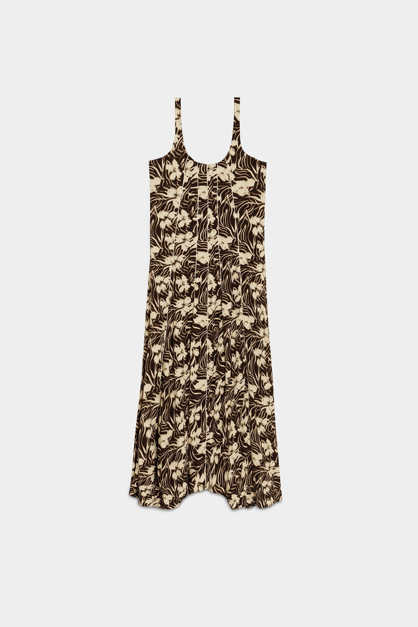 VESTIDO MIDI ESTAMPADO FLORES