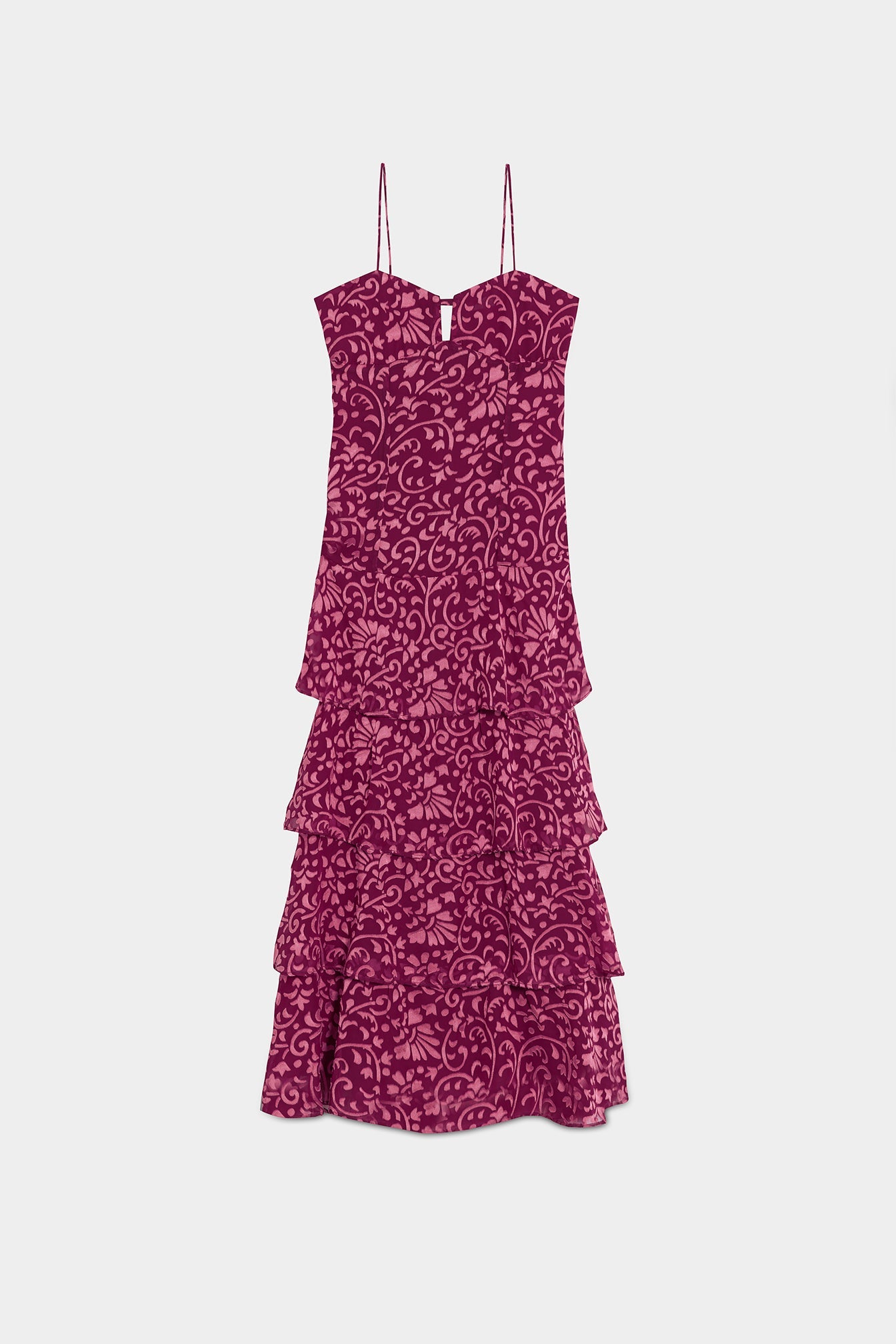 VESTIDO MIDI VOLANTES MERCEDES