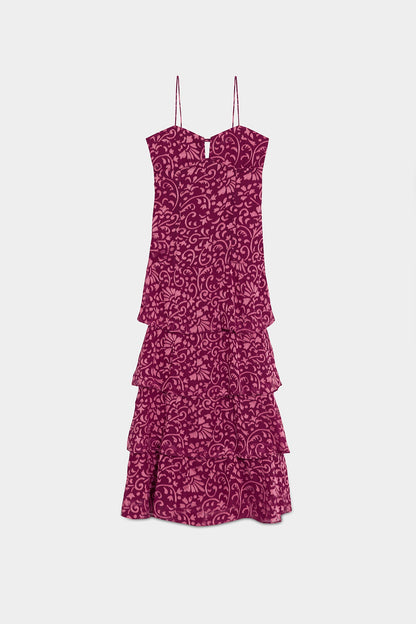 VESTIDO MIDI VOLANTES MERCEDES
