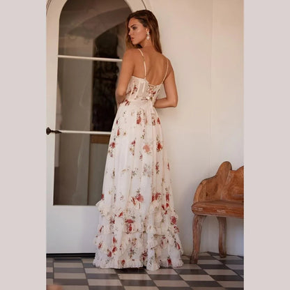 Susana - Vestido Midi con Estampado Floral